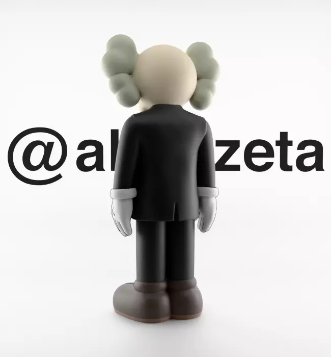 Kaws Companion Dior Textured 3D model_17