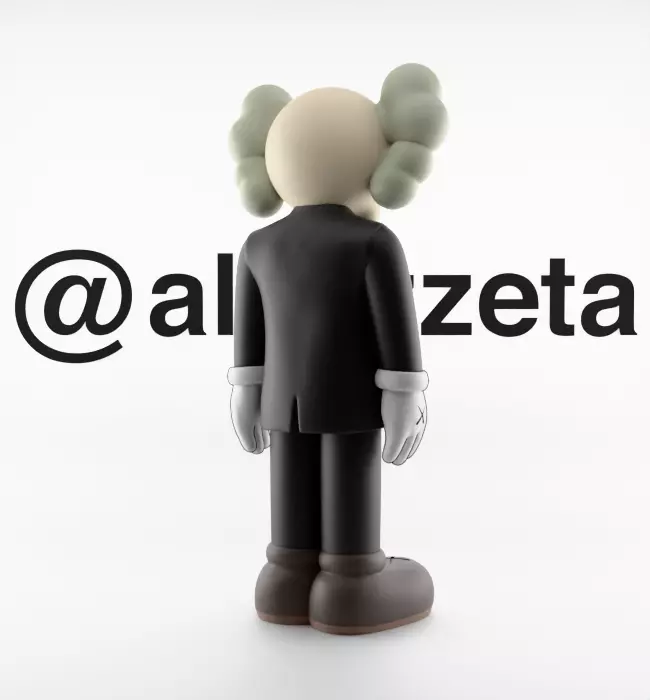 Kaws Companion Dior Textured 3D model_22