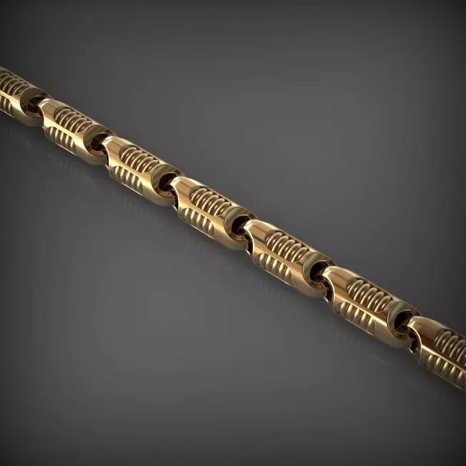 Designer Unique Unisex Cuban Chain With 3DM STL OBJ FBX Files 3D print model_0