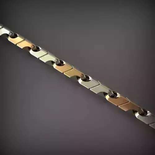 Designer Unique Unisex Cuban Chain With 3DM STL OBJ FBX Files