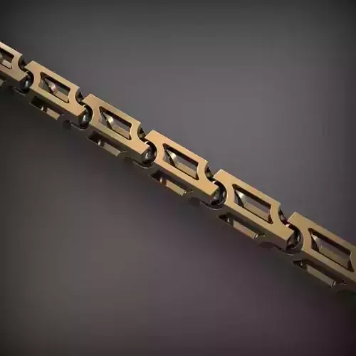 Designer Unique Unisex Cuban Chain With 3DM STL OBJ FBX Files