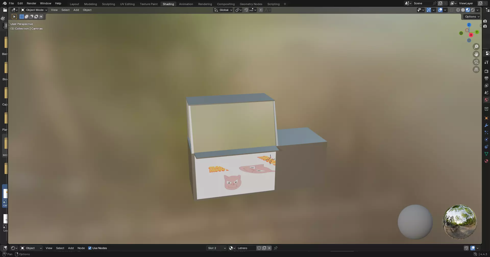 Puesto de carnitas 3D print model_3