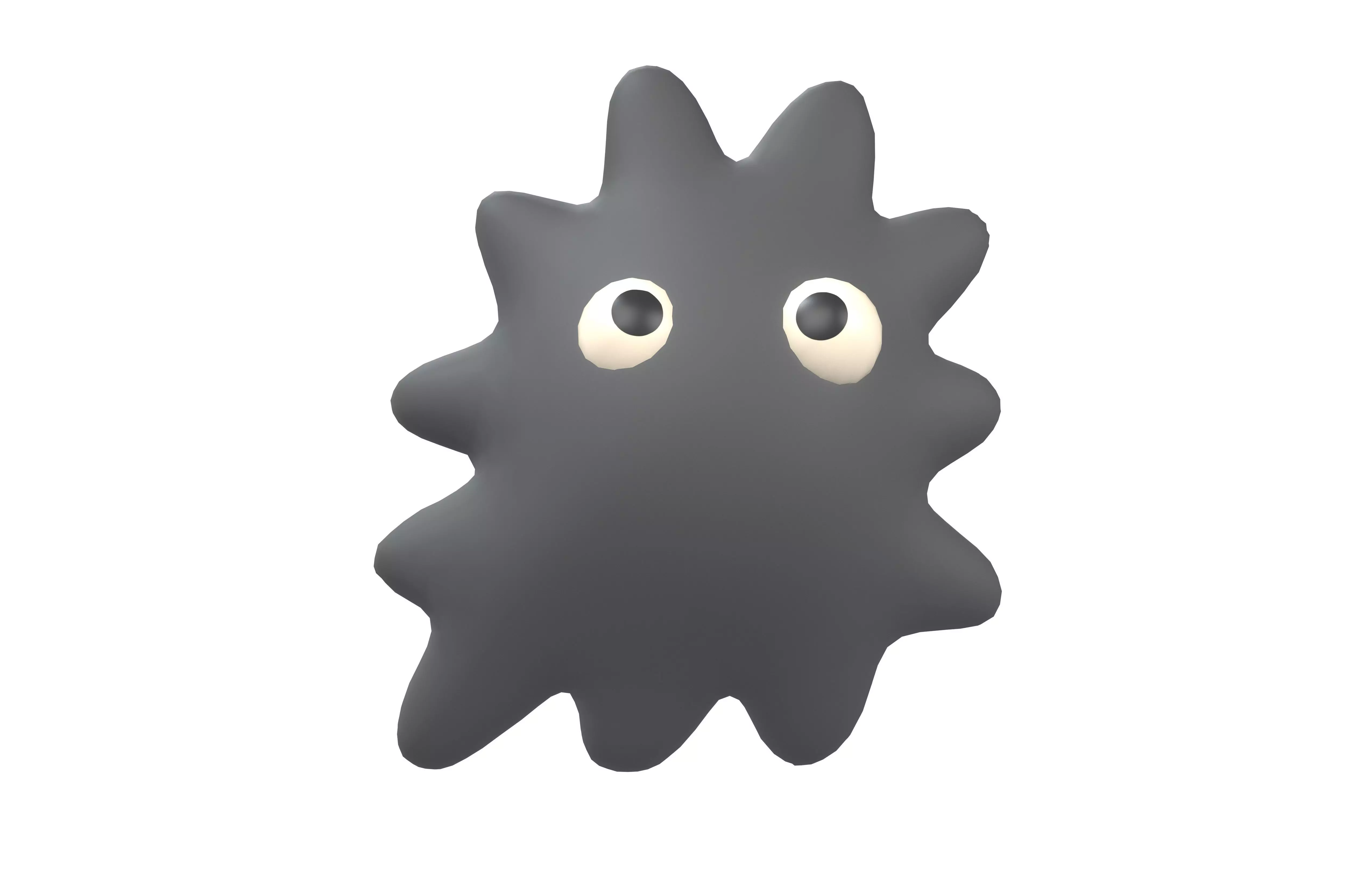 Abstract Monster v2 001 Low-poly 3D model_1