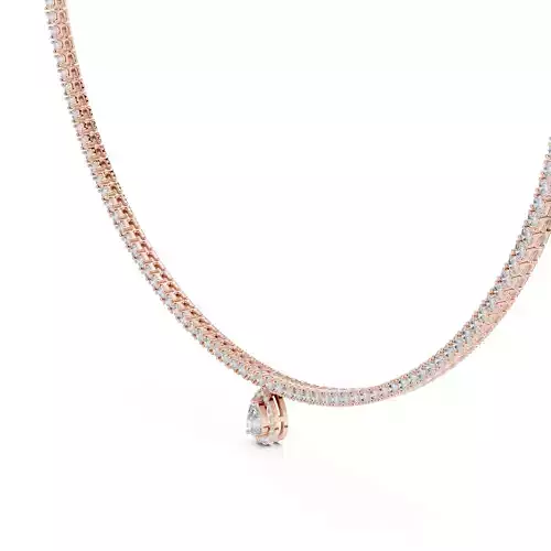 Pear Halo Stud Solitaire Necklace Pendant 3DM STL Video