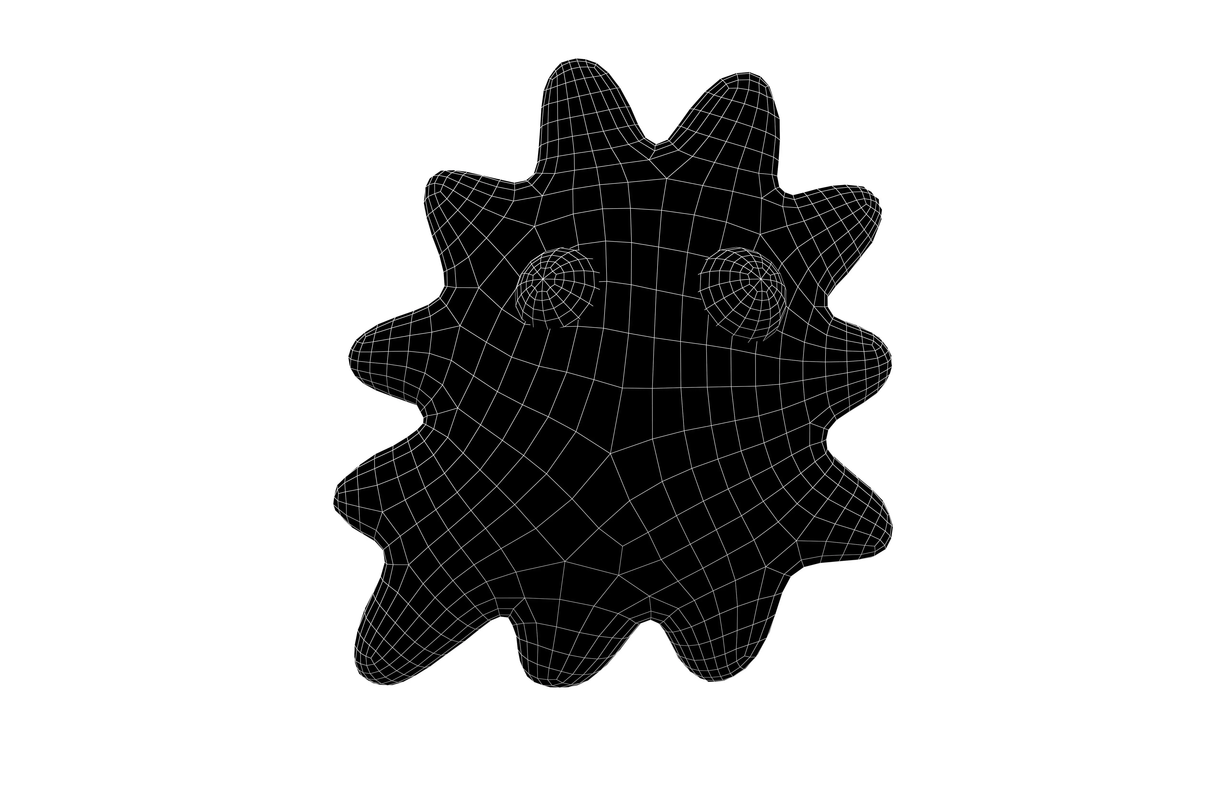 Abstract Monster v2 006 Low-poly 3D model_5