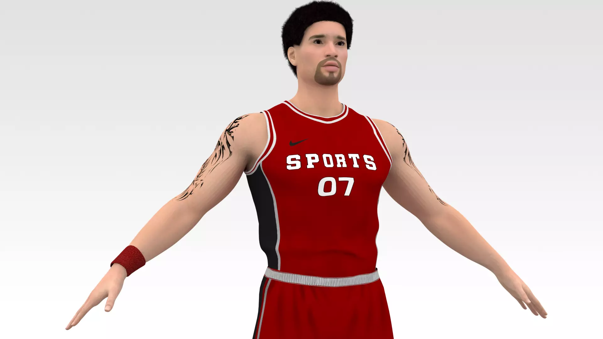 Basketball Players Red Team Collection _13