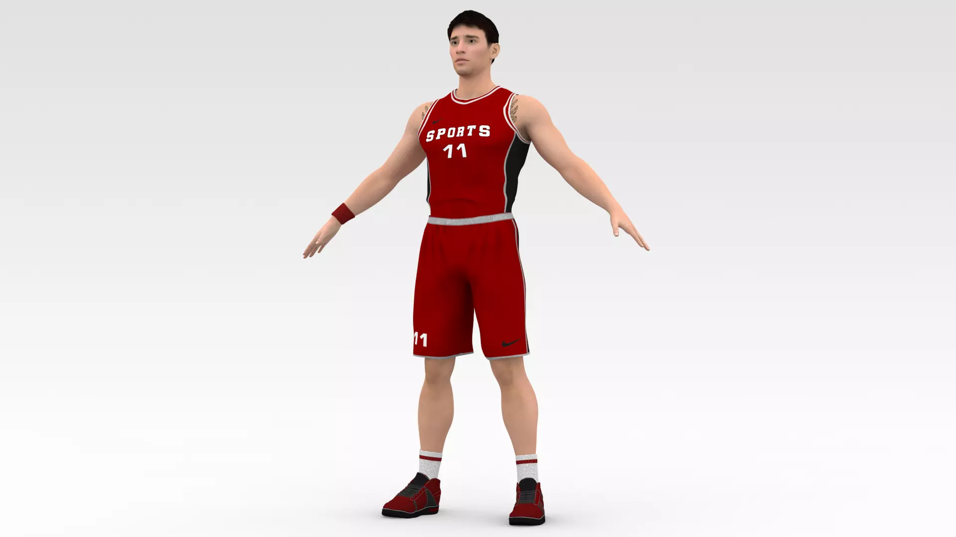 Basketball Players Red Team Collection _16