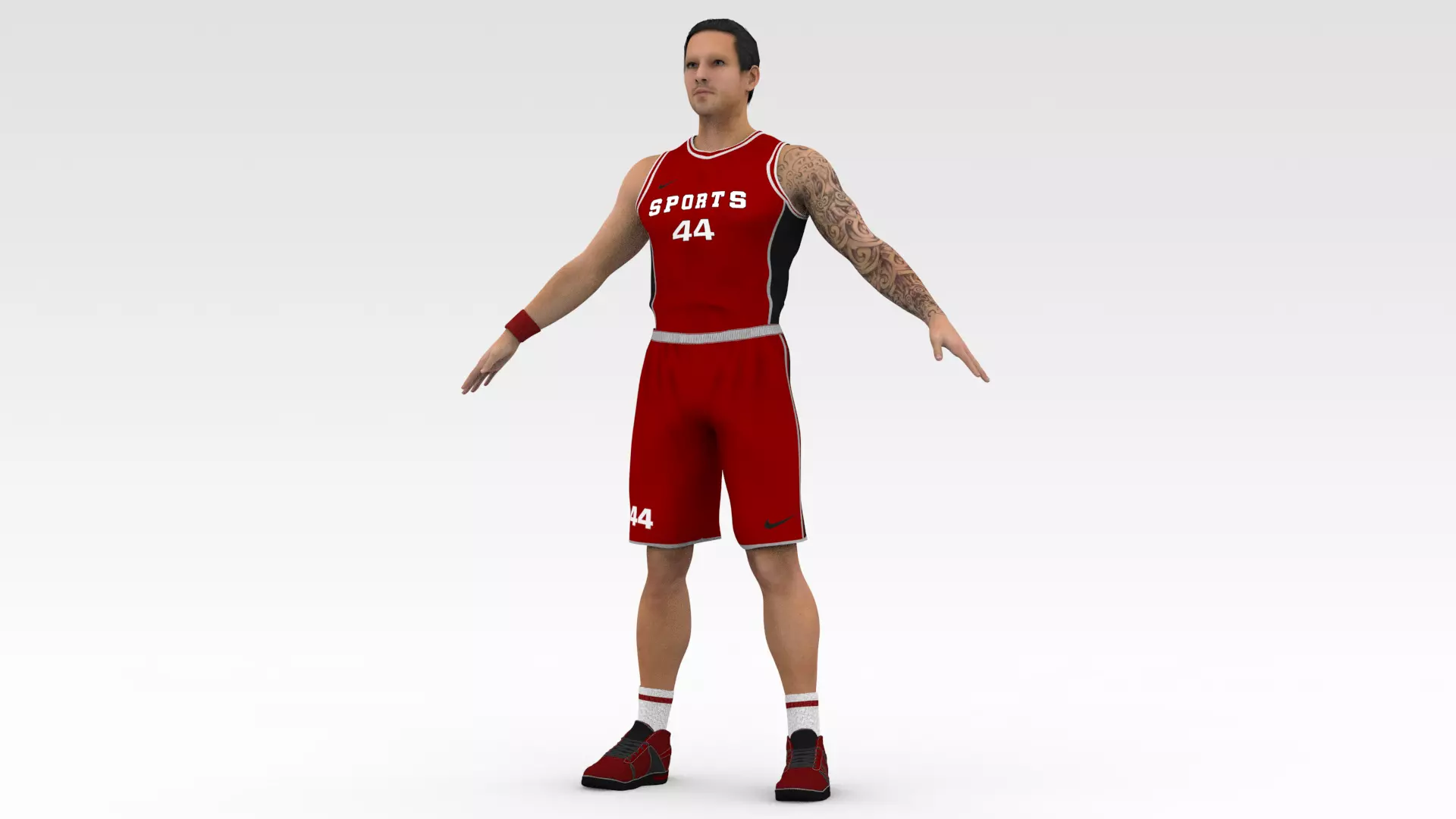 Basketball Players Red Team Collection _12