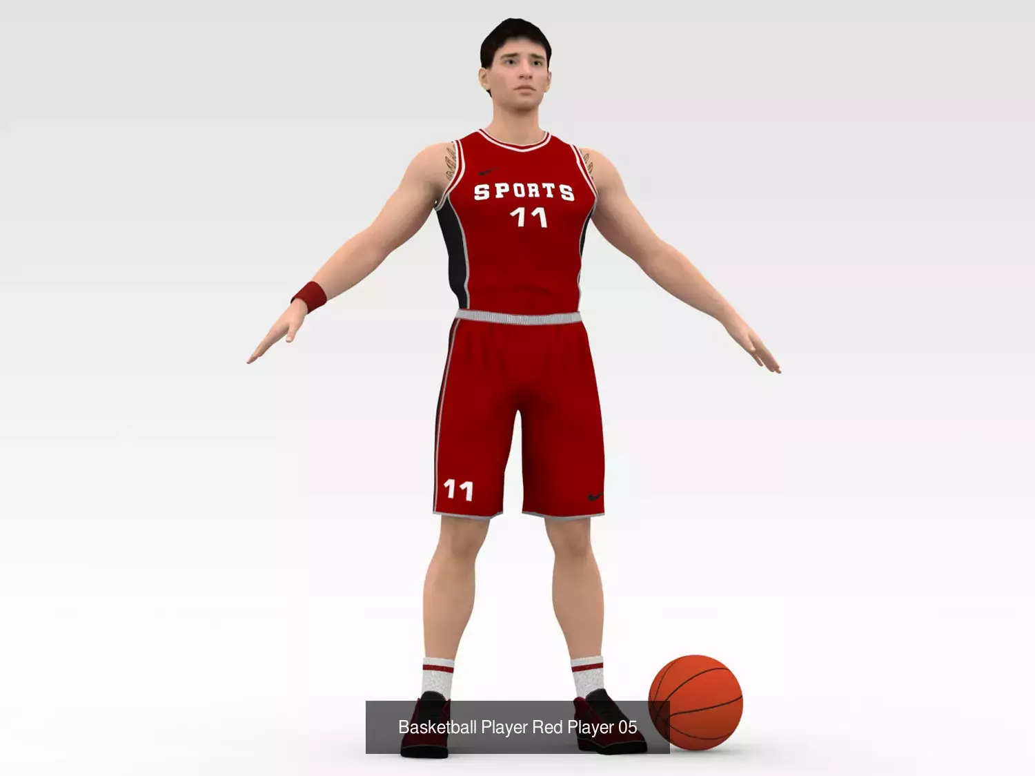 Basketball Players Red Team Collection _6