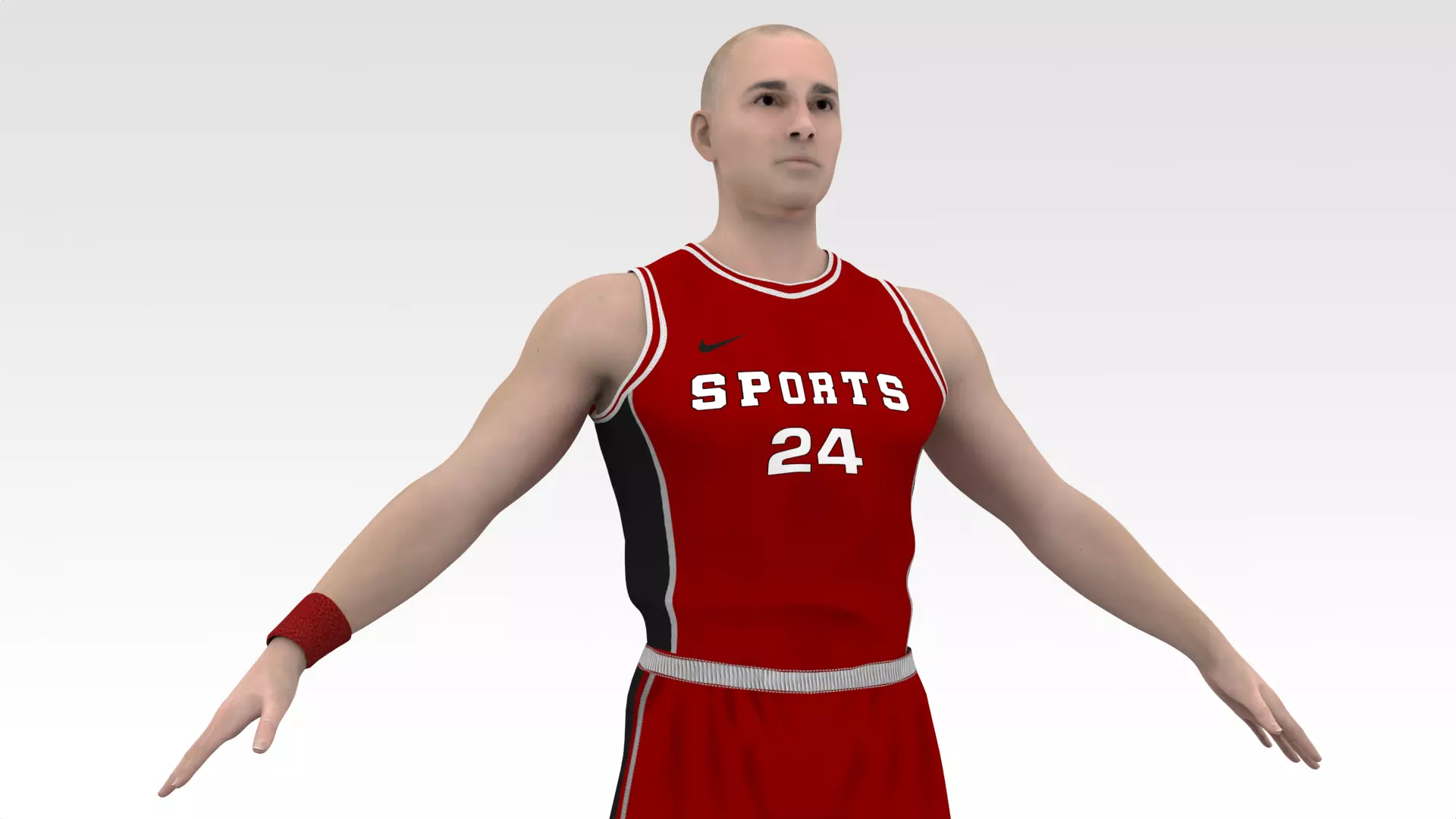 Basketball Players Red Team Collection _7