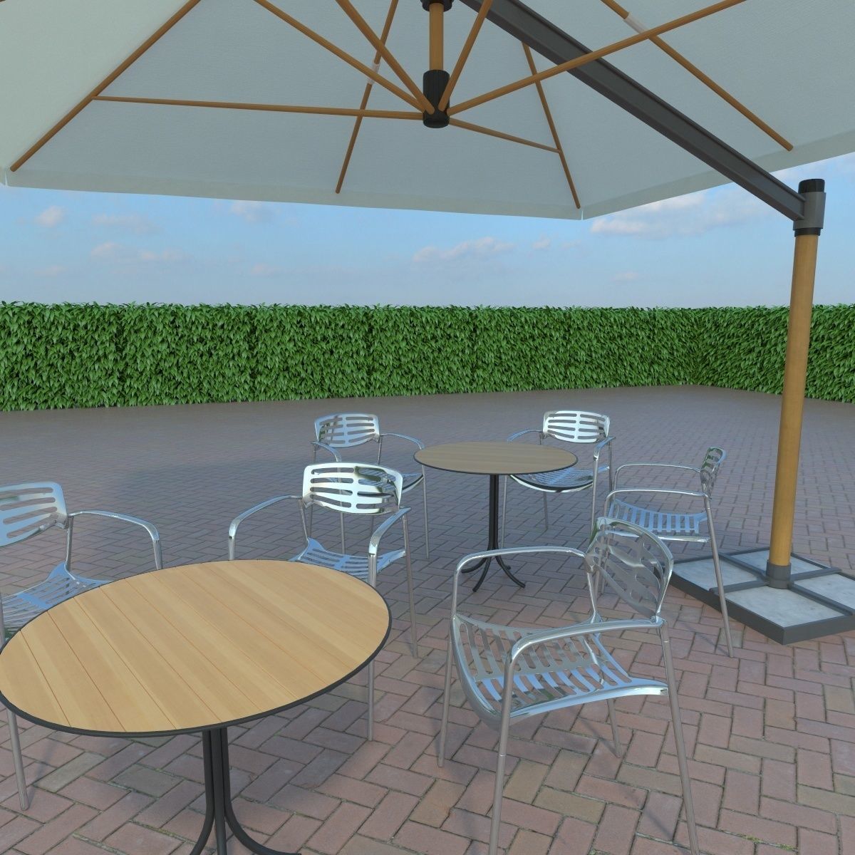 street elements collection 3D model_4