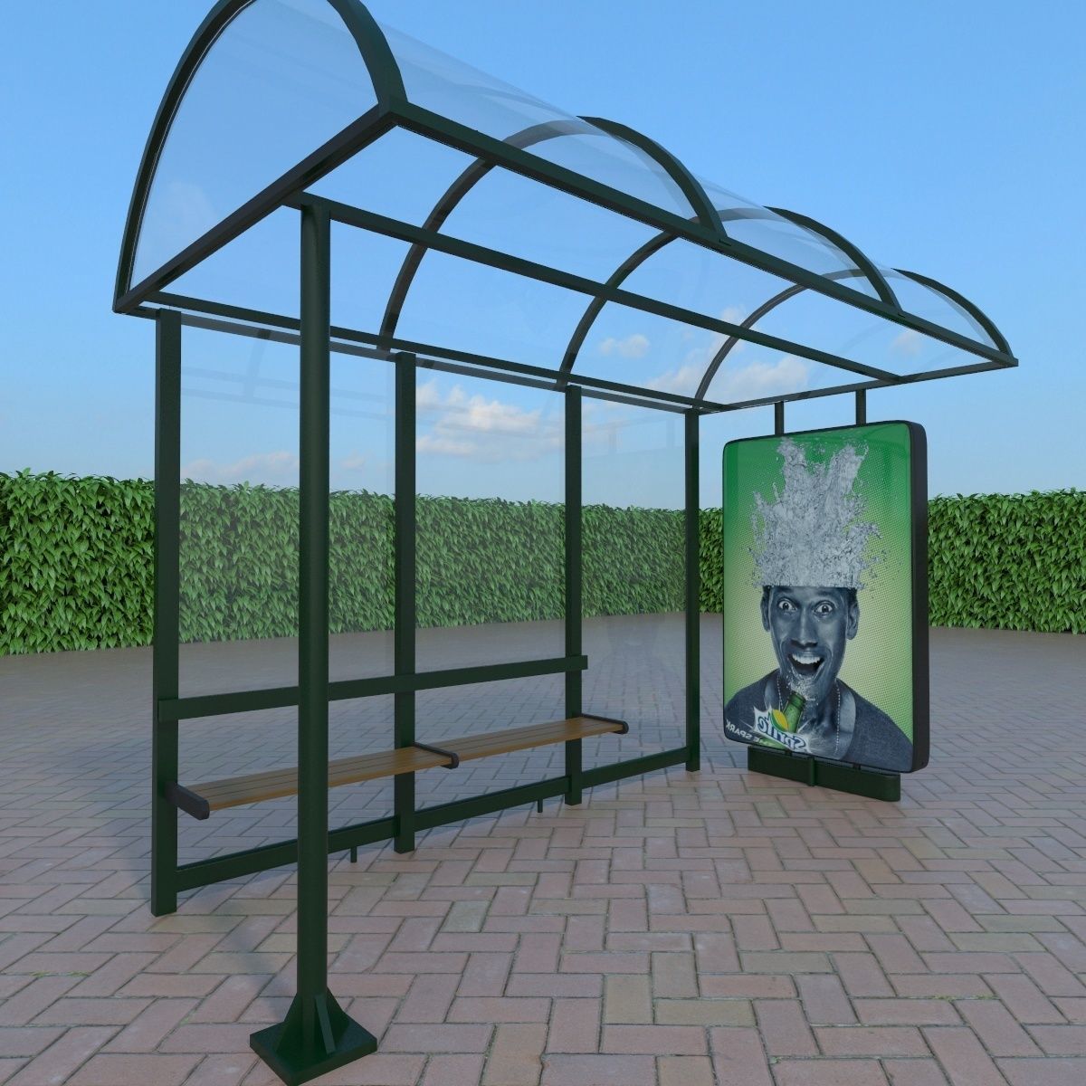 street elements collection 3D model_5