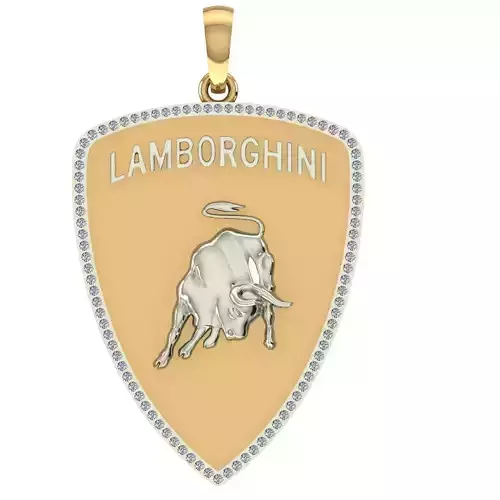 lamborgini logo pendant   3D print model