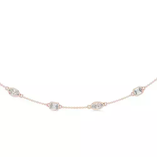 Marquise and Emerald Cut Diamond Necklace 3DM STL Video