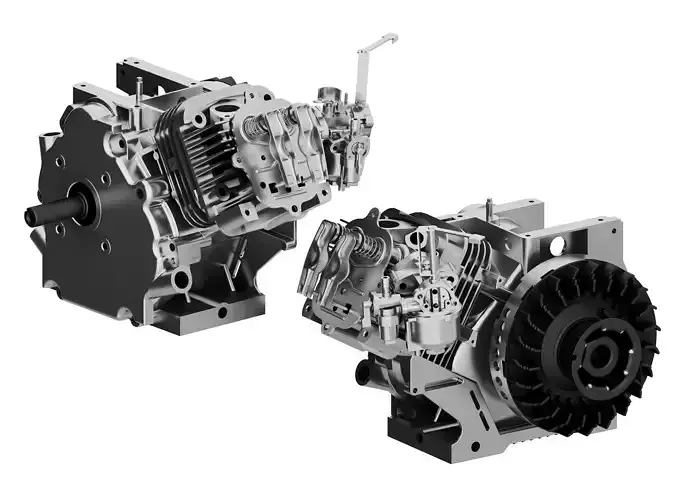 engine Low-poly 3D model