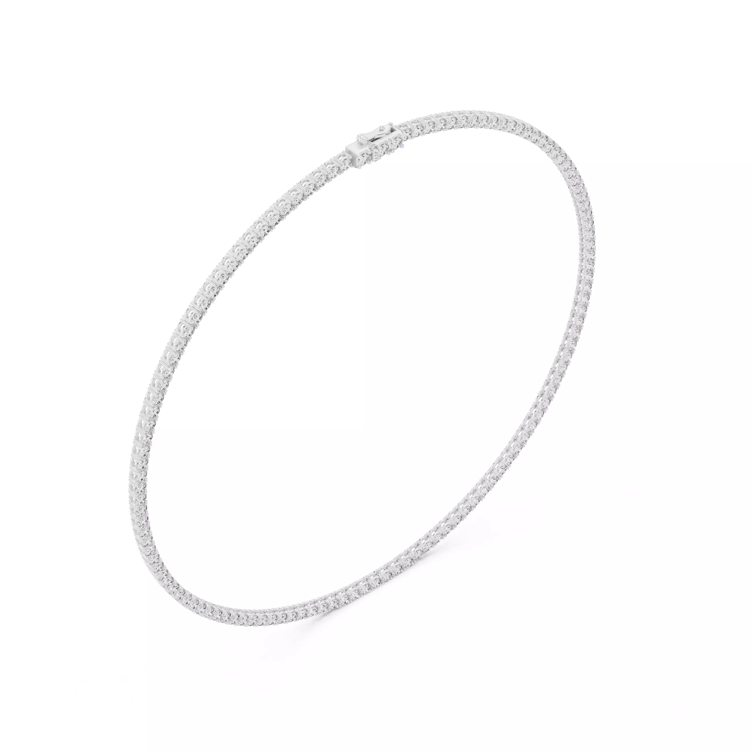 Round Diamond Solitaire Stud Necklace 3DM STL Video 3D print model_9