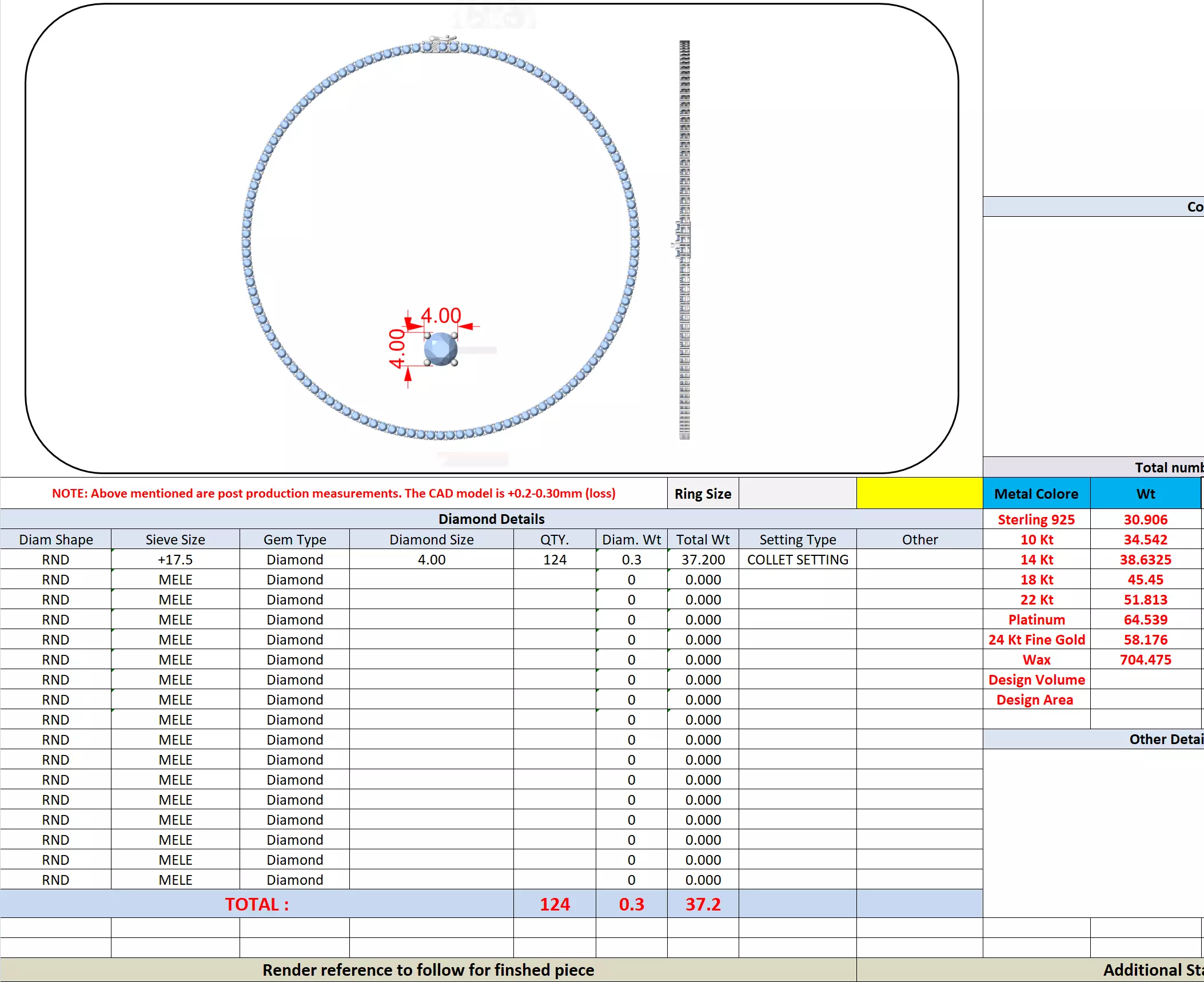Round Diamond Solitaire Stud Necklace 3DM STL Video 3D print model_13