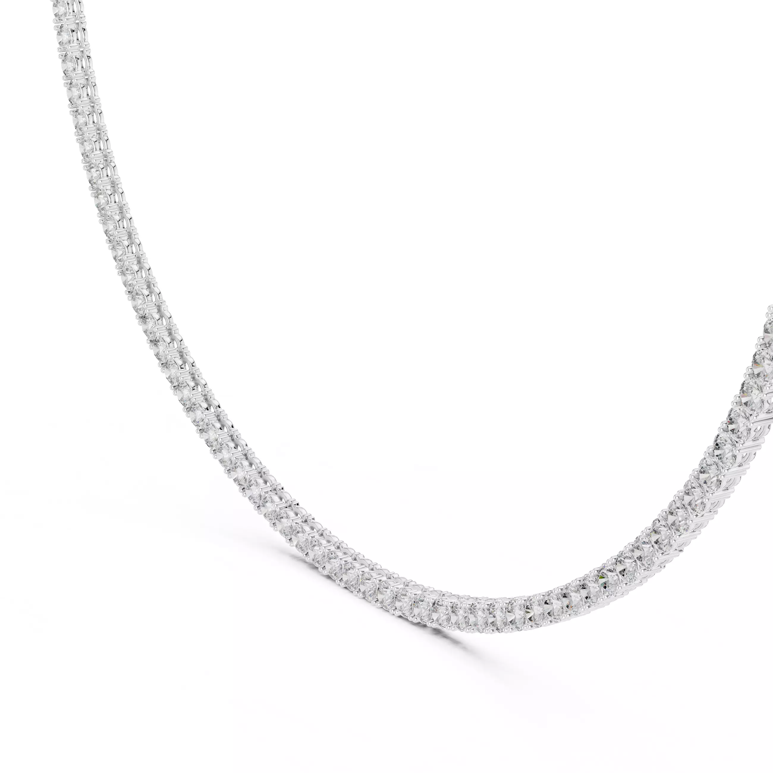 Round Diamond Solitaire Stud Necklace 3DM STL Video 3D print model_2