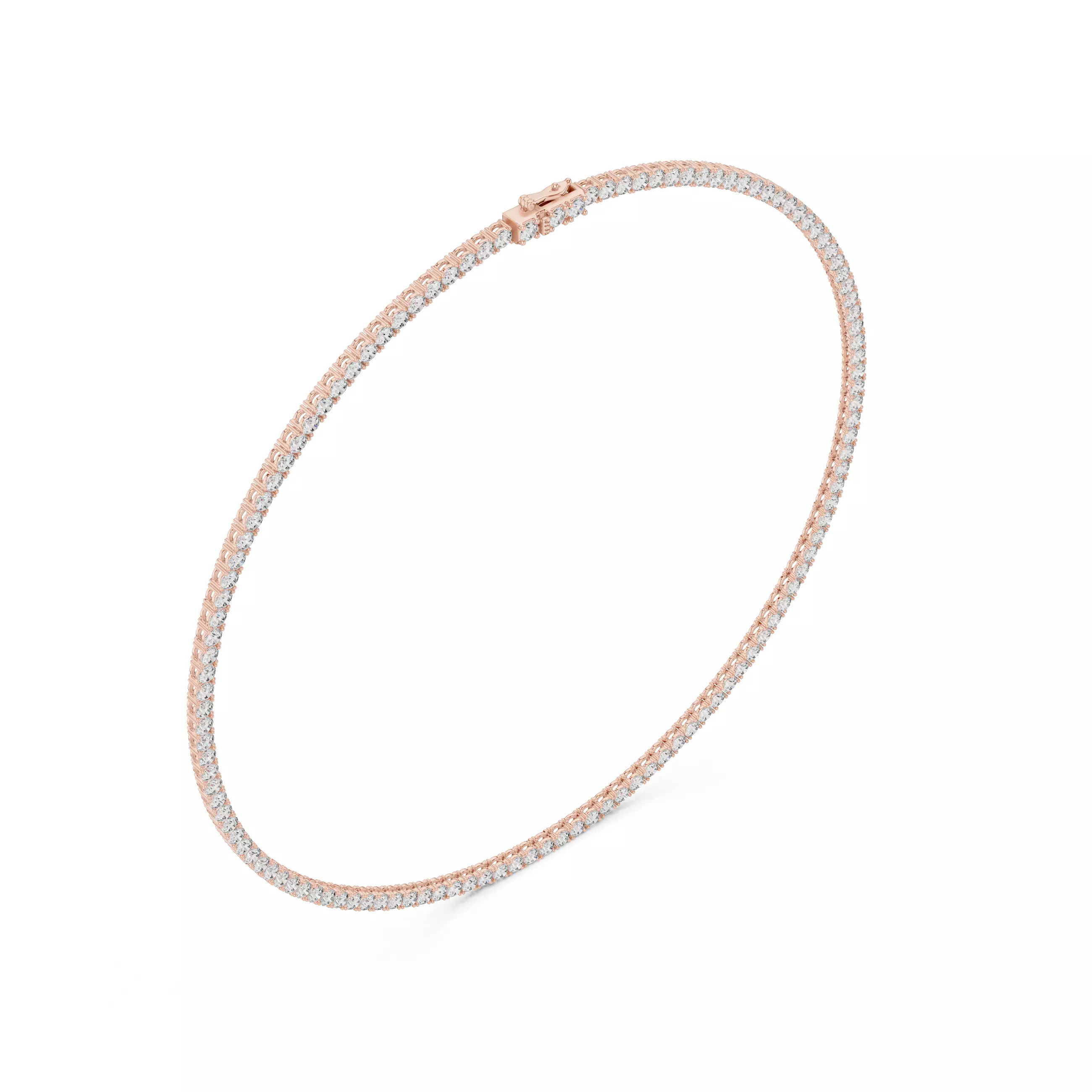 Round Diamond Solitaire Stud Necklace 3DM STL Video 3D print model_3