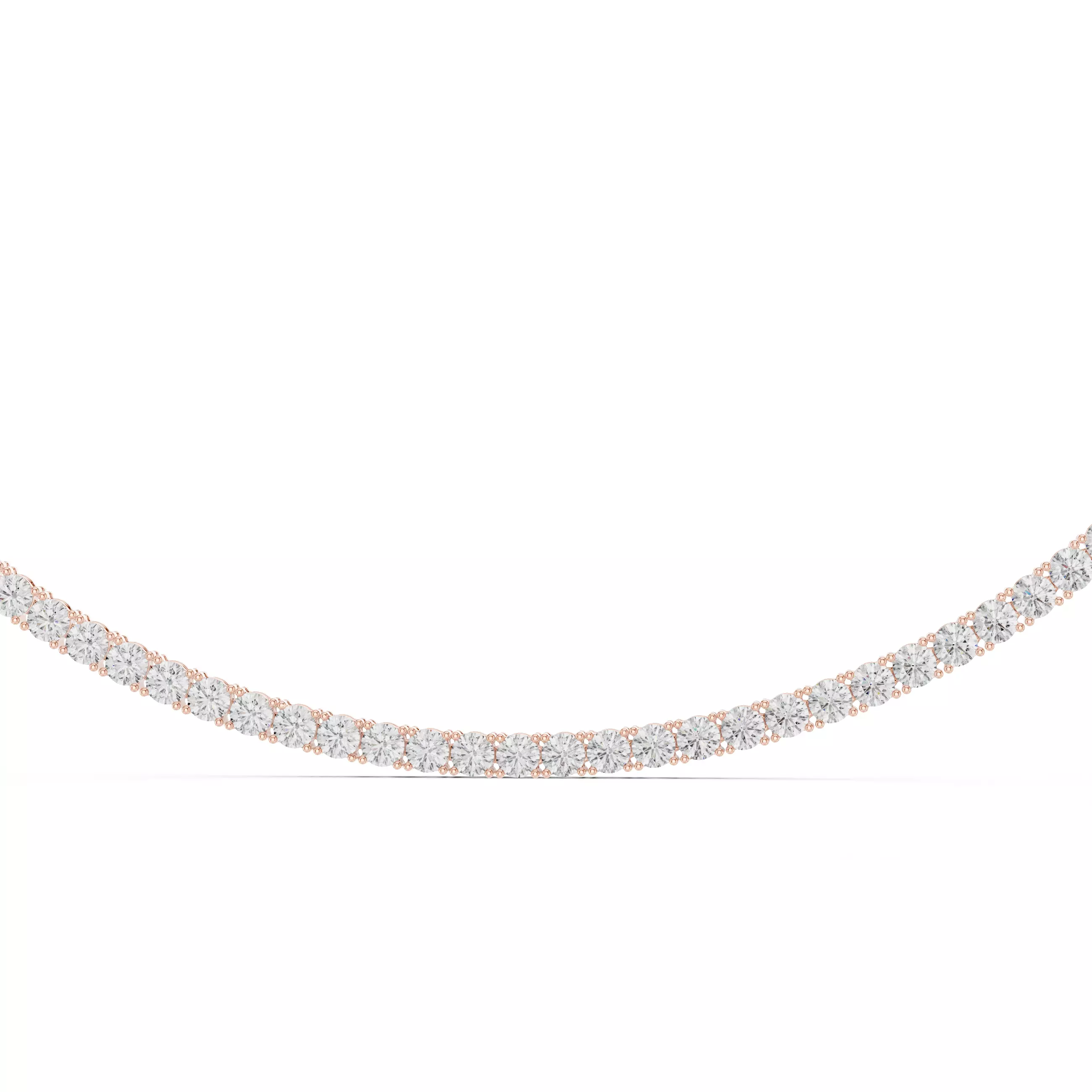 Round Diamond Solitaire Stud Necklace 3DM STL Video 3D print model_5