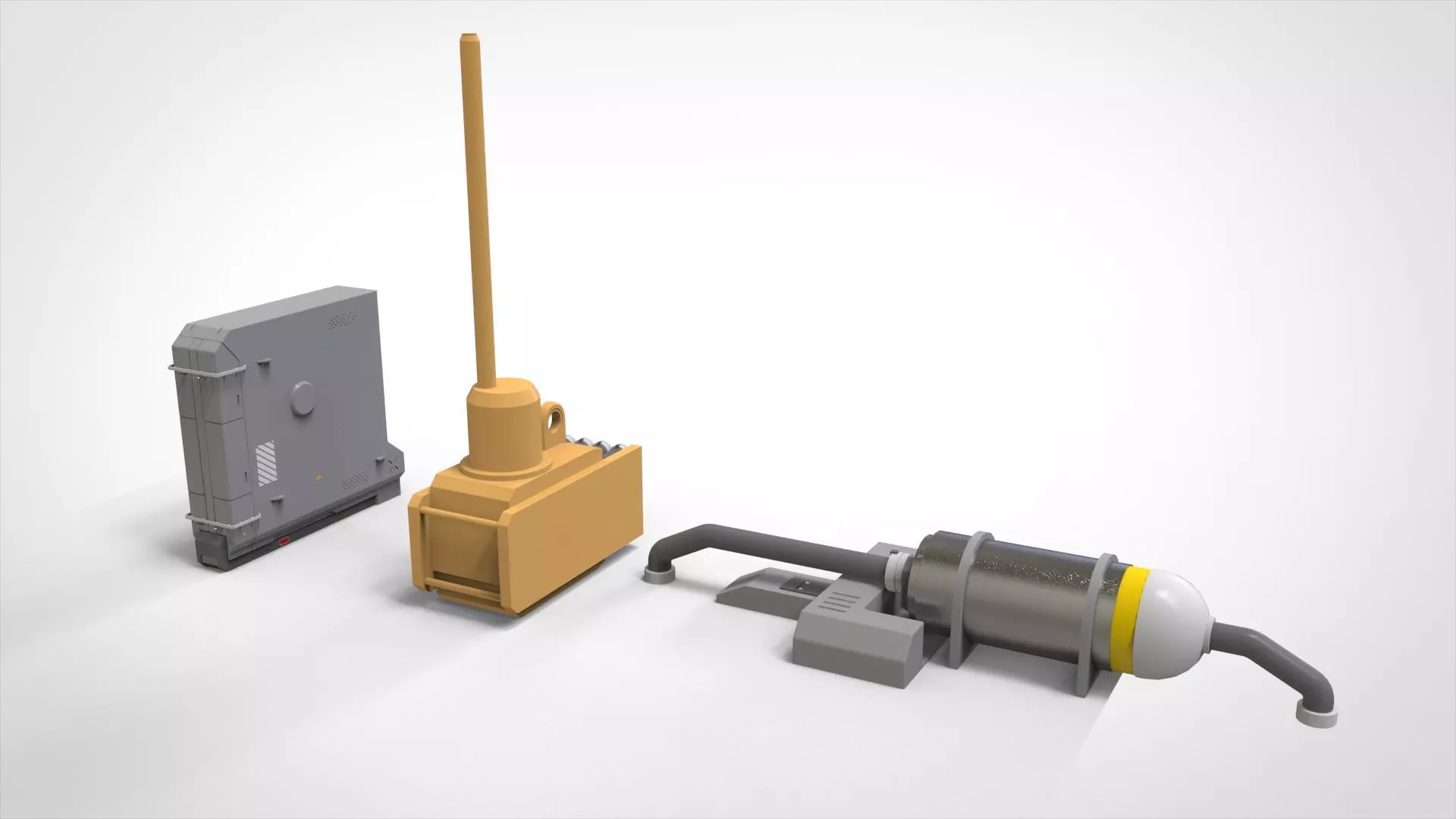 Sci-fi Architecture kitbash 54 3D model_14