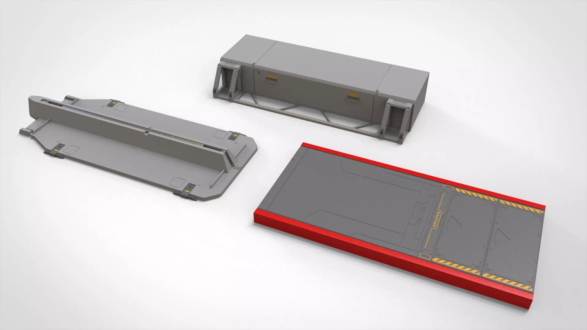 Sci-fi Architecture kitbash 54 3D model_15