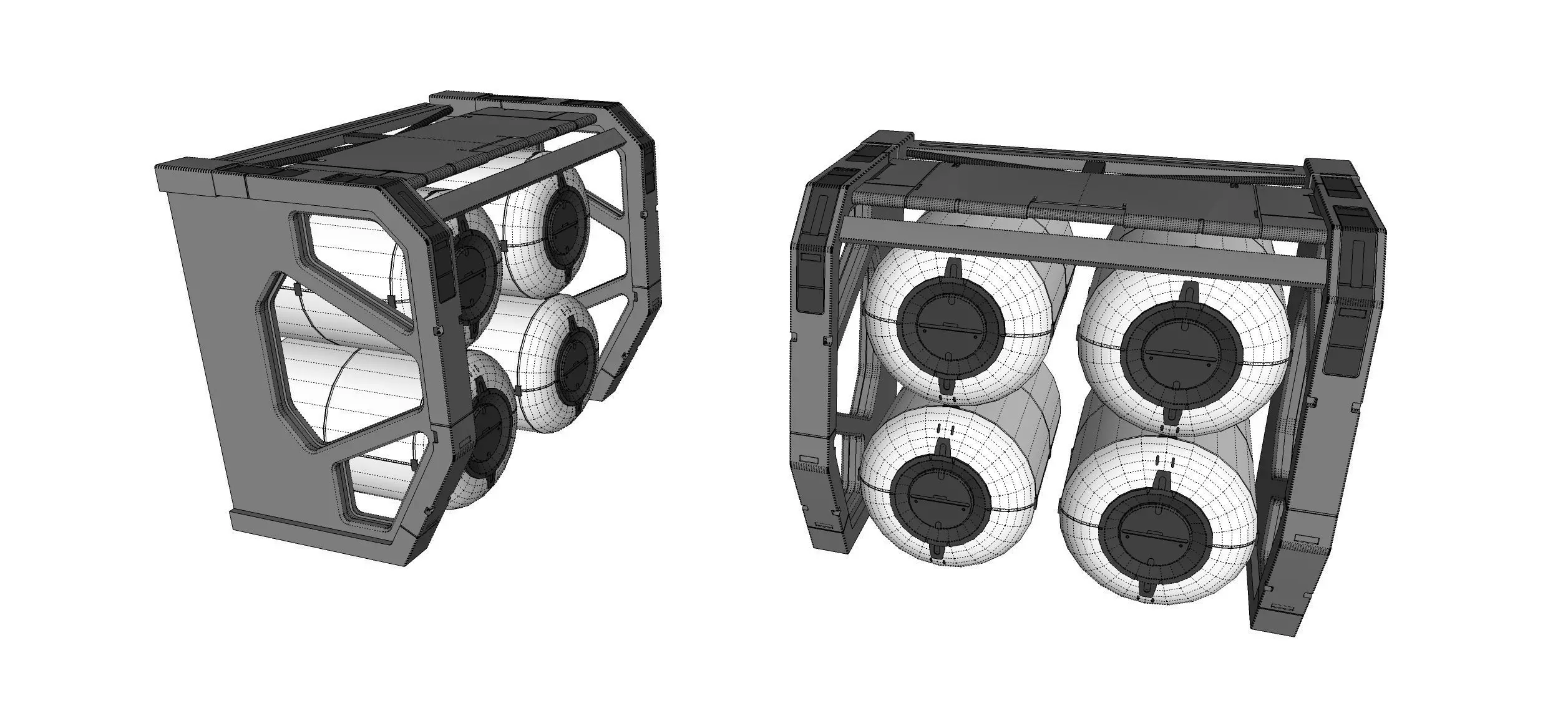 Sci-fi Architecture kitbash 54 3D model_24