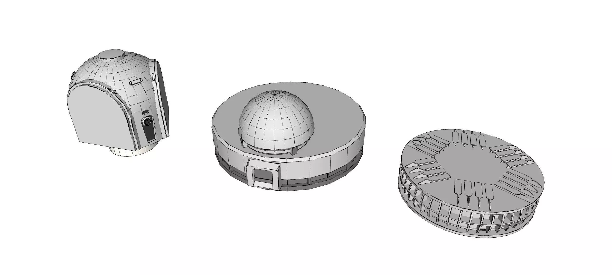 Sci-fi Architecture kitbash 54 3D model_30