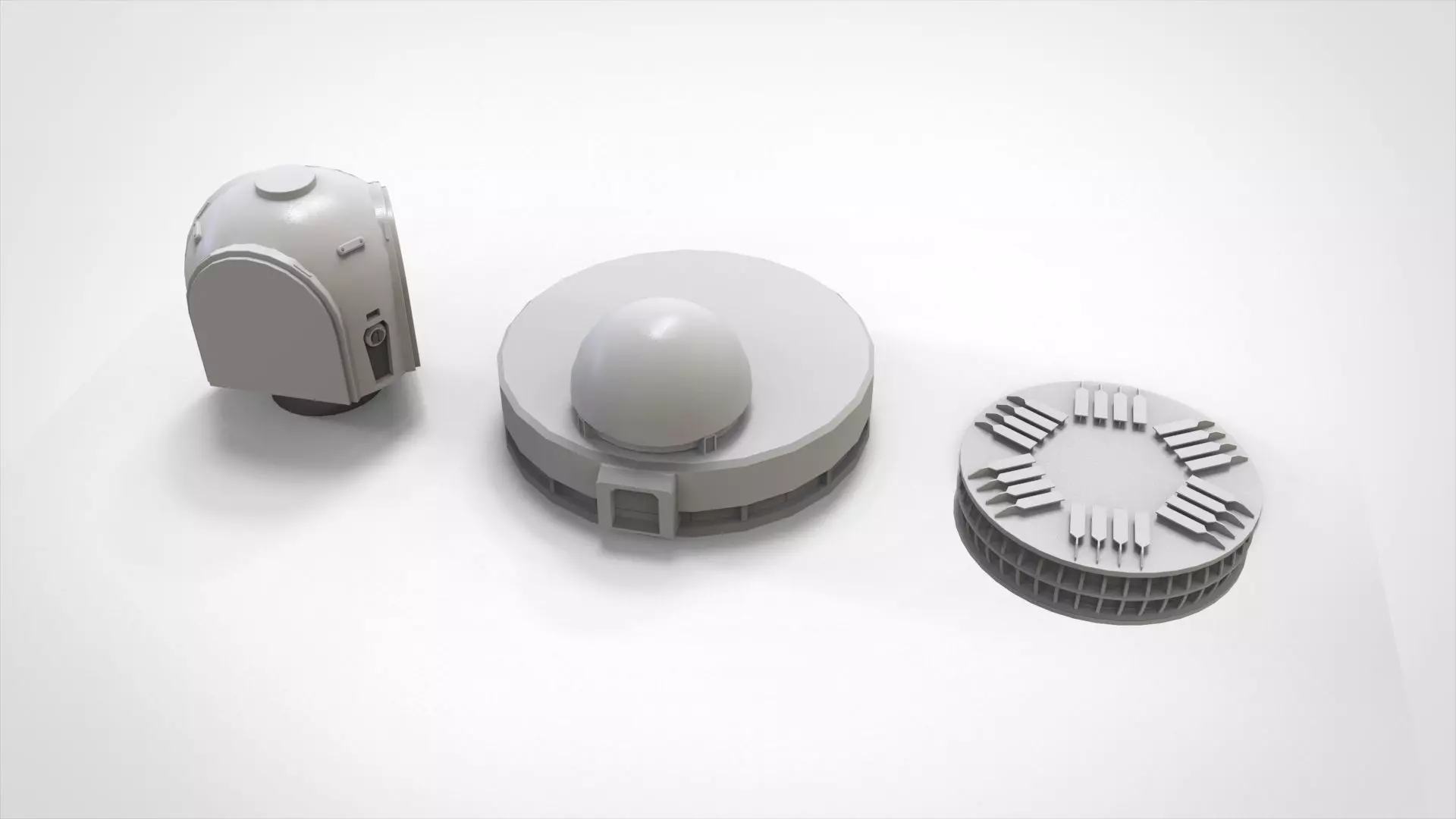 Sci-fi Architecture kitbash 54 3D model_16