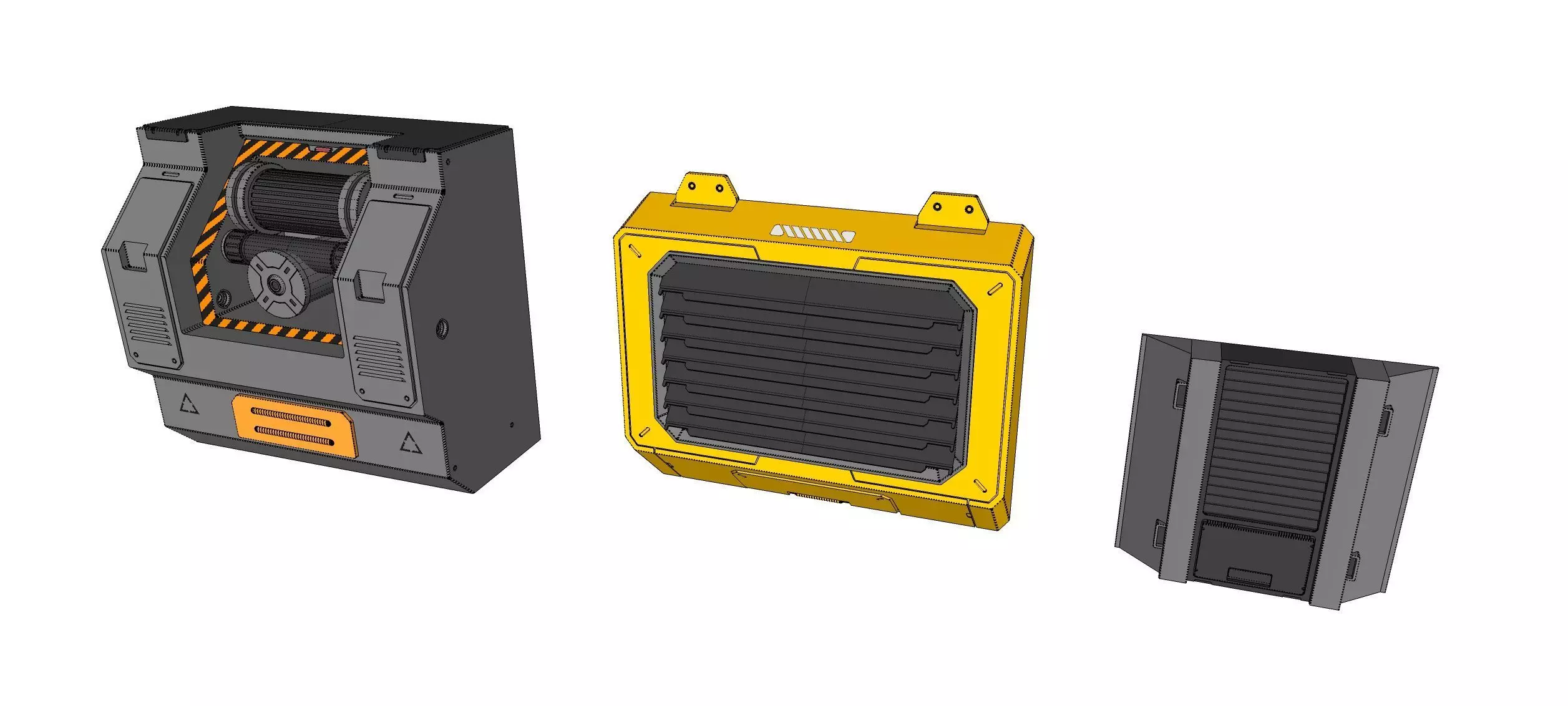 Sci-fi Architecture kitbash 54 3D model_25