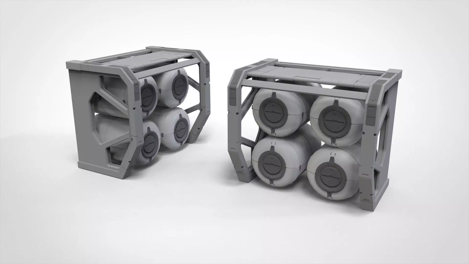 Sci-fi Architecture kitbash 54 3D model_10