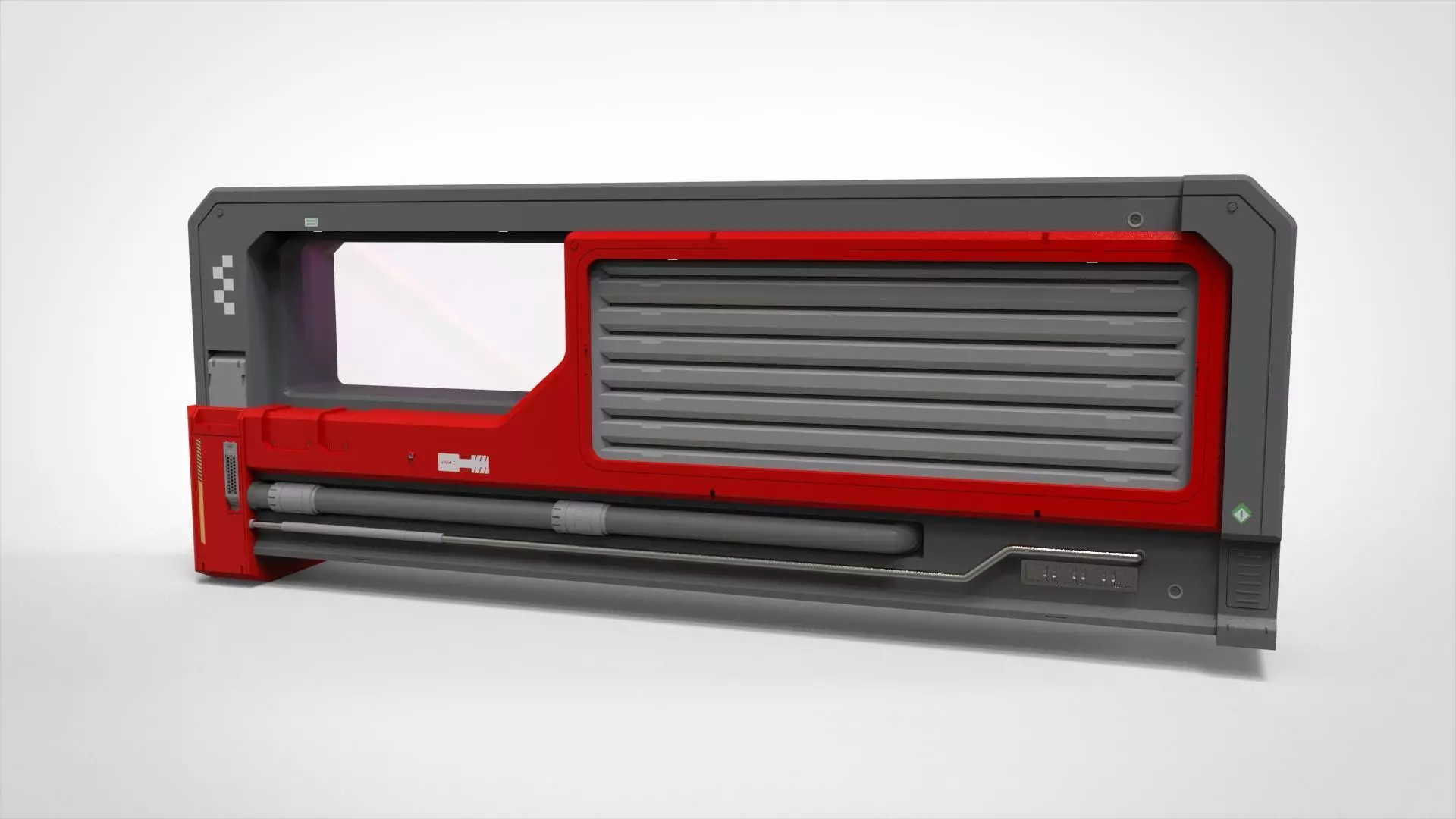 Sci-fi Architecture kitbash 54 3D model_6