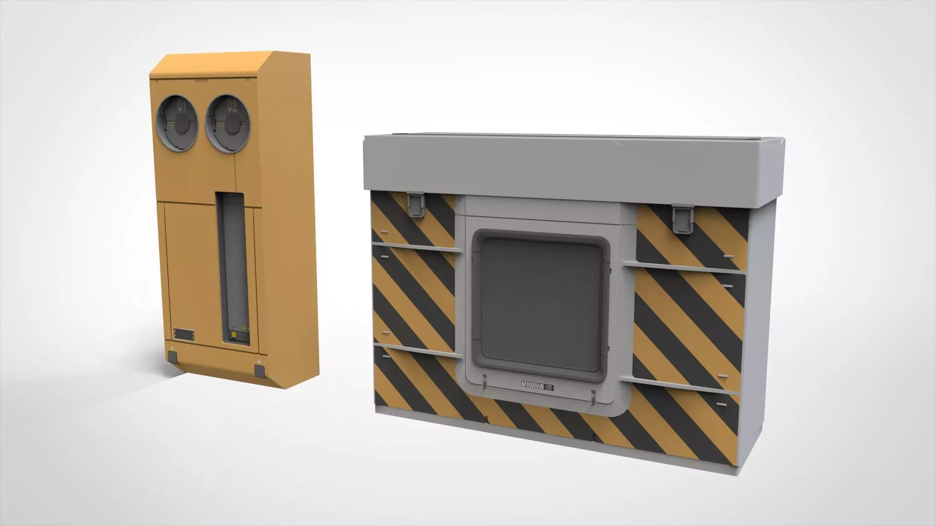 Sci-fi Architecture kitbash 54 3D model_3