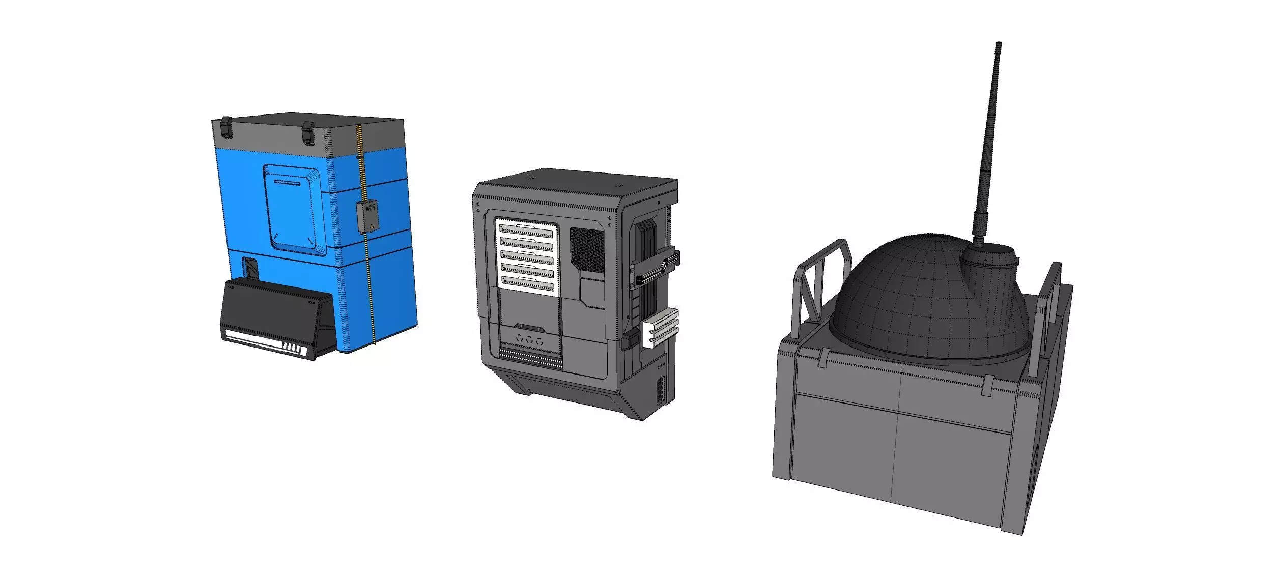 Sci-fi Architecture kitbash 54 3D model_27