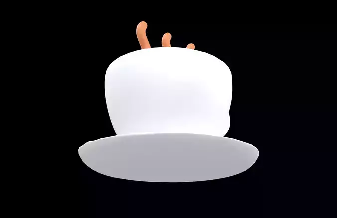 Coffee Cup Icon v1 001 Low-poly 3D model 4