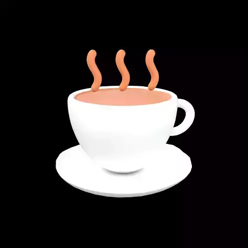 Coffee Cup Icon v1 001 Low-poly 3D model