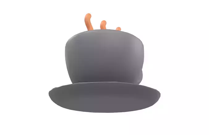 Coffee Cup Icon v1 002 Low-poly 3D model 4
