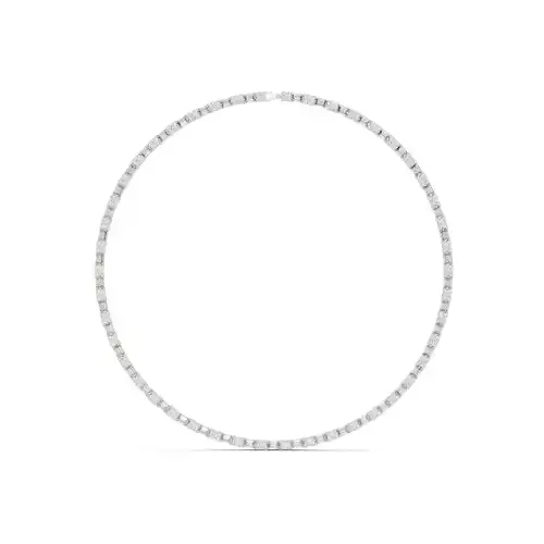 Emerald and Round Cut Diamond Necklace 3DM STL Video 3D print model