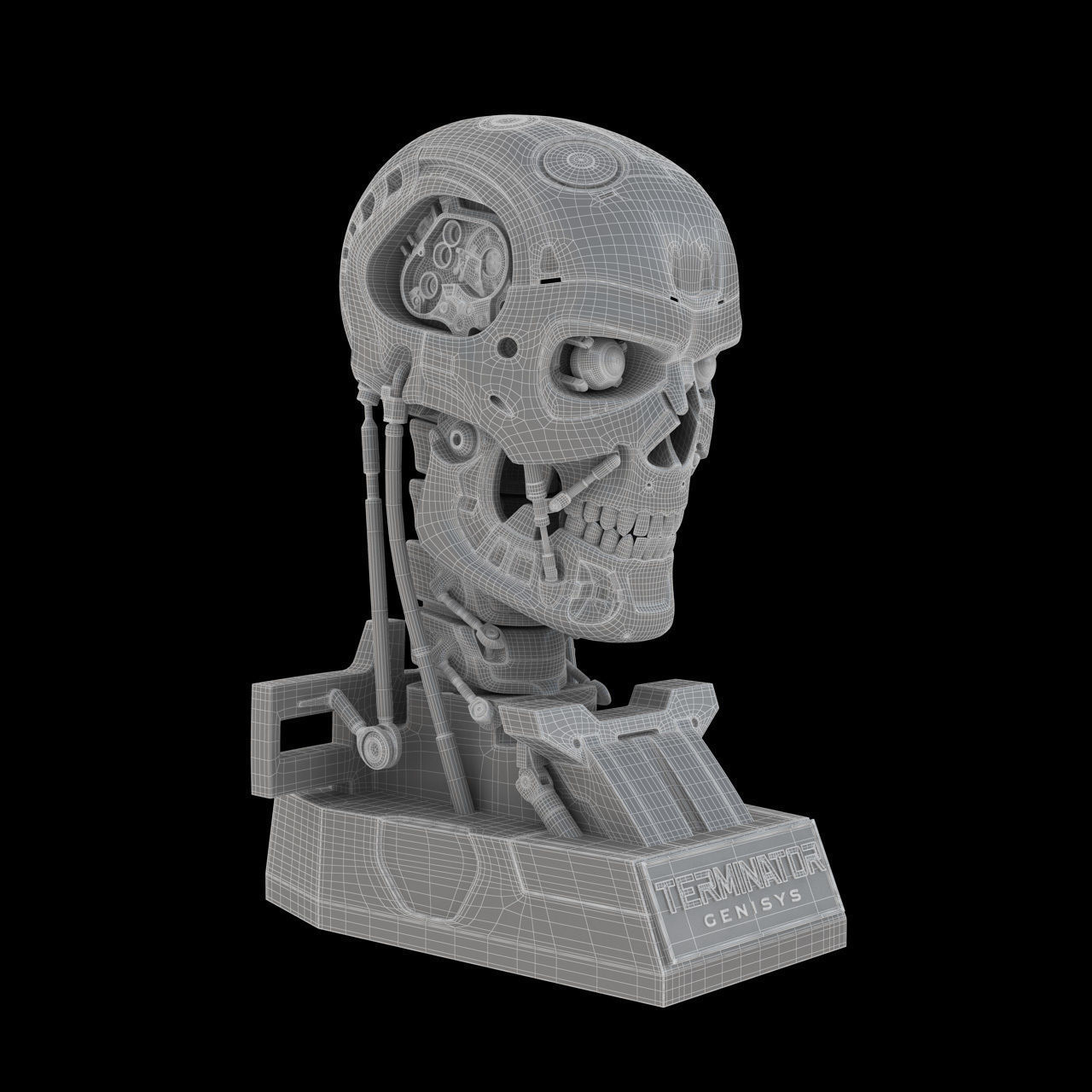 Terminator Genisys T-800 Skull Bust 3D model_9