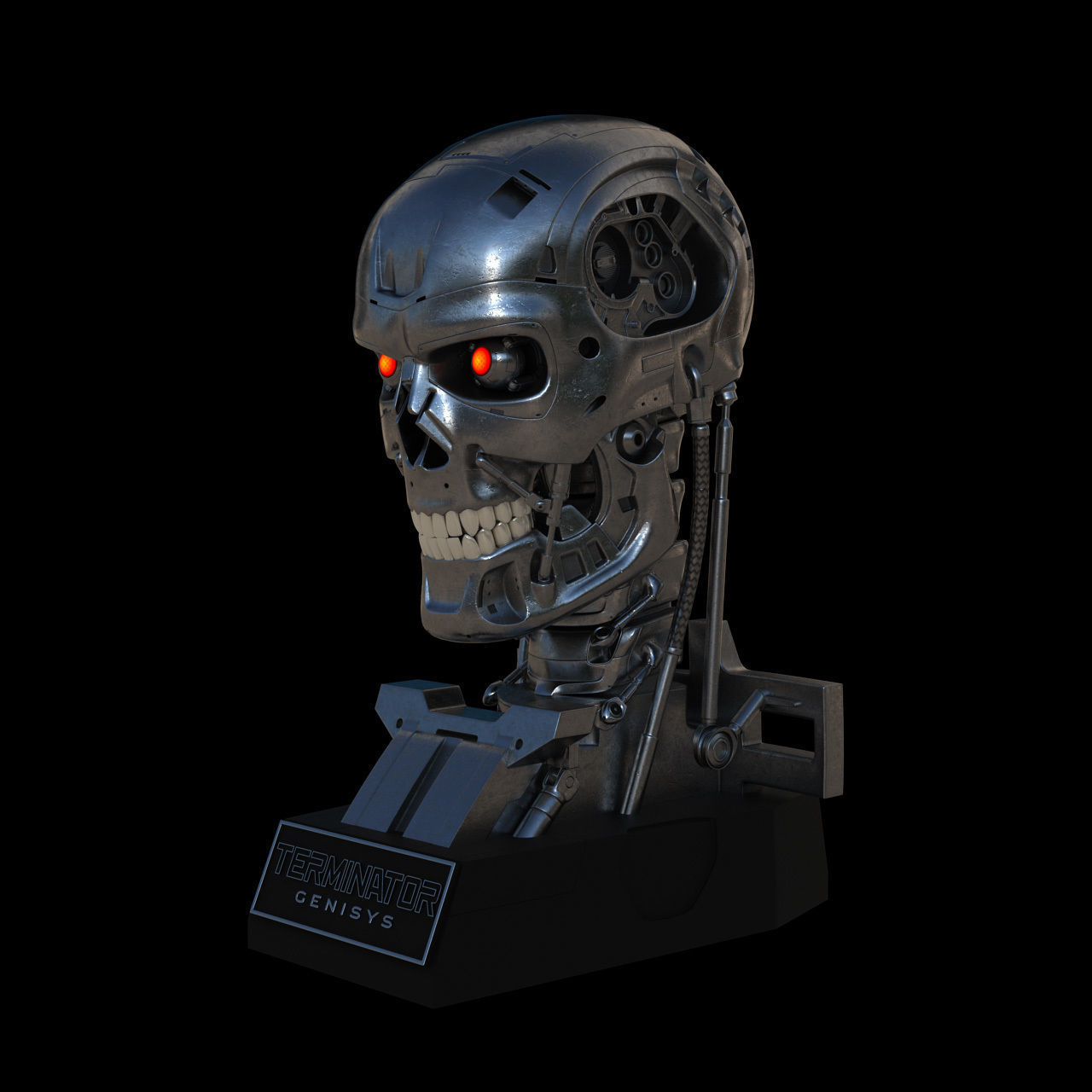 Terminator Genisys T-800 Skull Bust 3D model_7