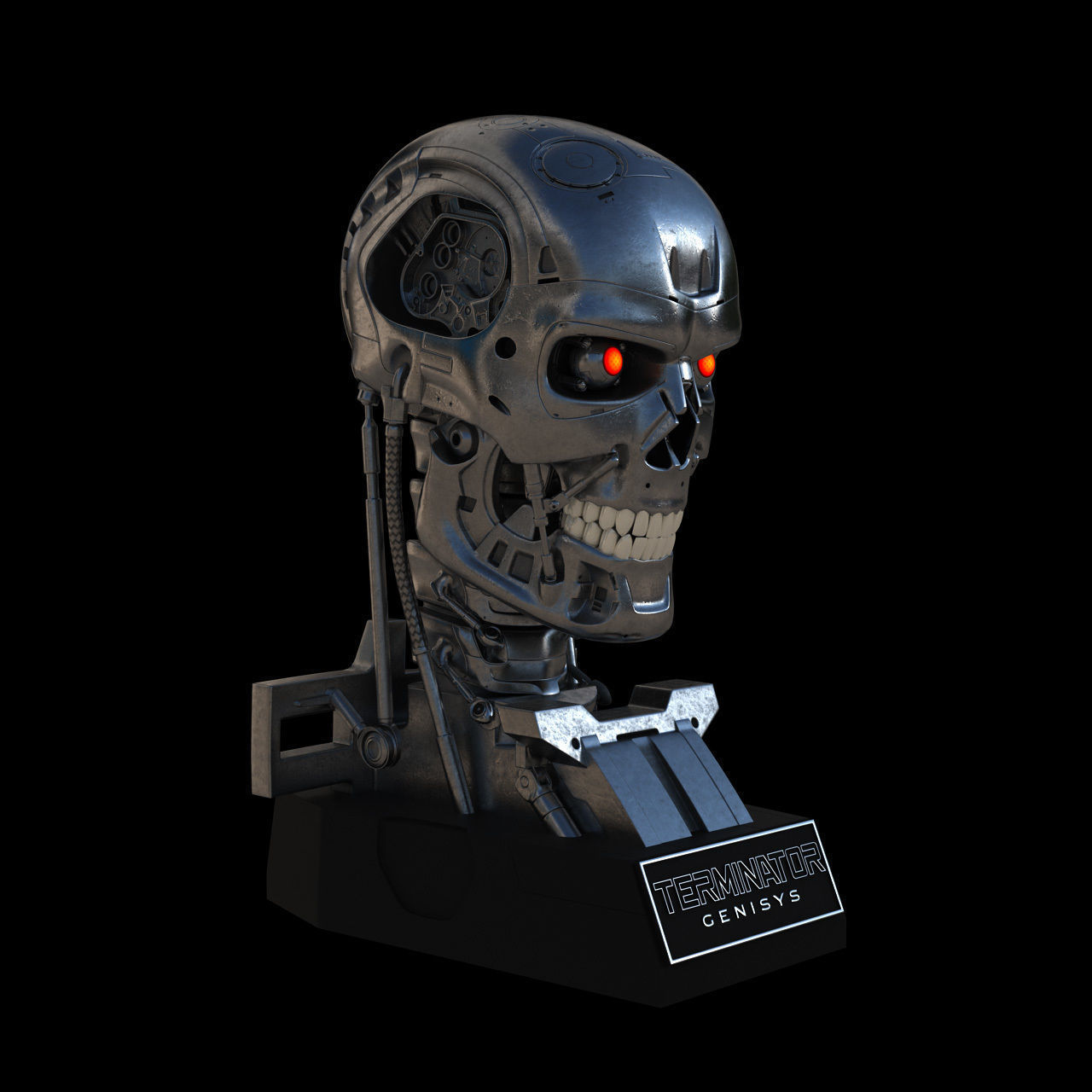 Terminator Genisys T-800 Skull Bust 3D model_1