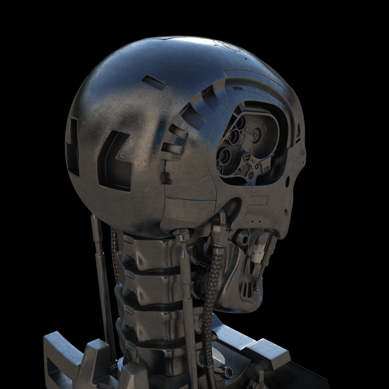 Terminator Genisys T-800 Skull Bust 3D model_17