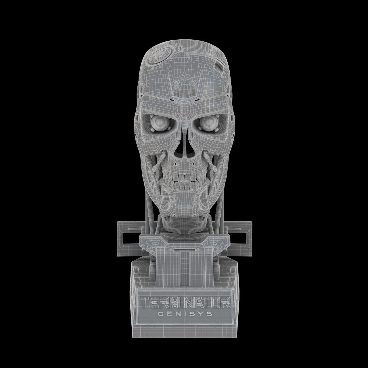 Terminator Genisys T-800 Skull Bust 3D model_8