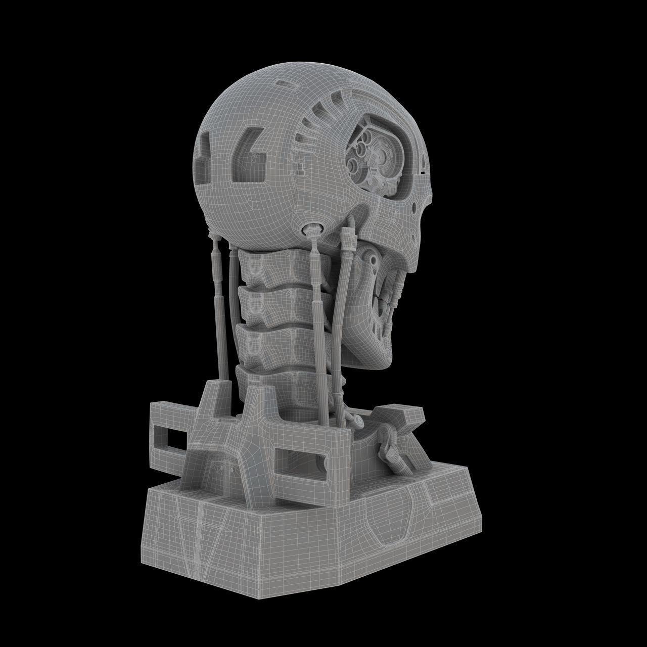 Terminator Genisys T-800 Skull Bust 3D model_11