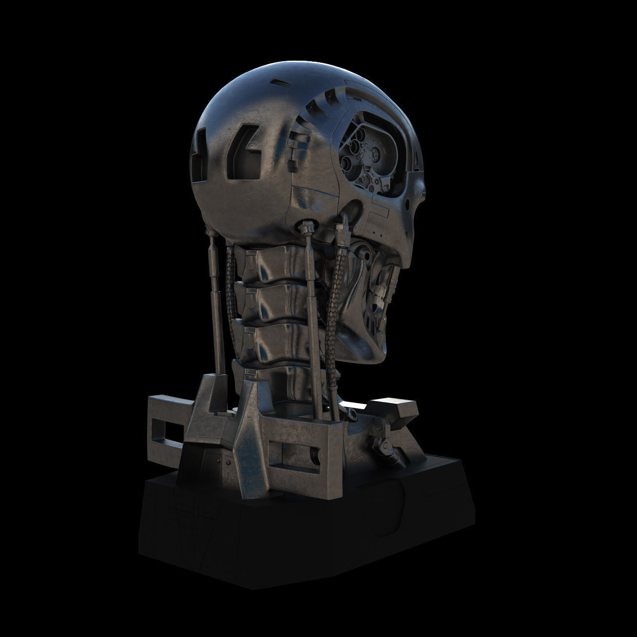 Terminator Genisys T-800 Skull Bust 3D model_3