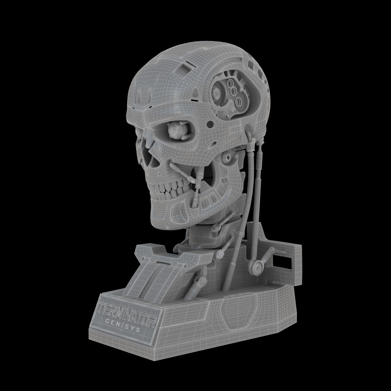 Terminator Genisys T-800 Skull Bust 3D model_15