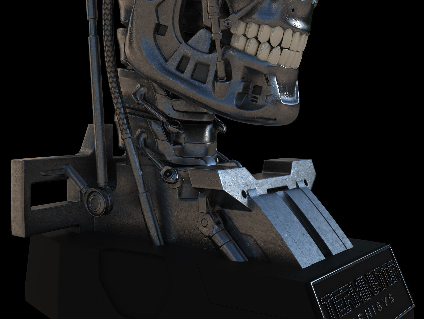 Terminator Genisys T-800 Skull Bust 3D model_20