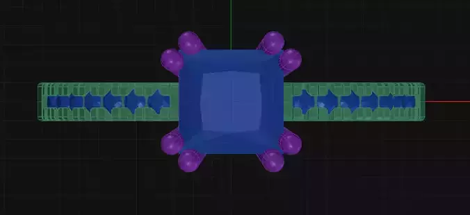 8 Prong Diamond Engagement Ring 