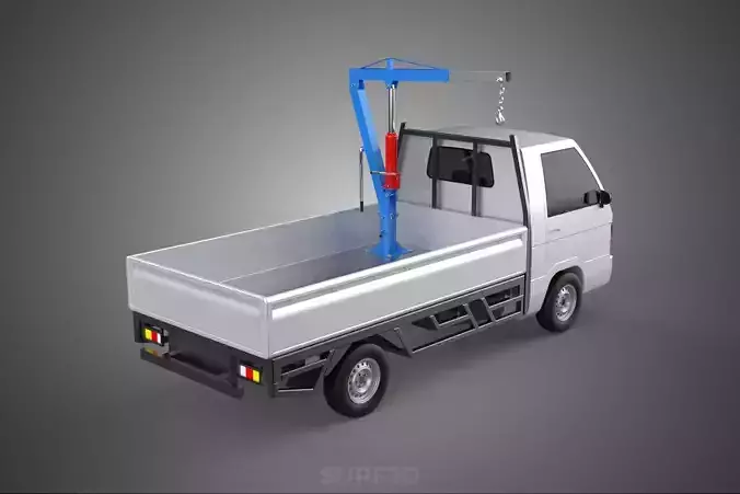 MANUAL HYDRAULIC JACK LIFTING HOIST JIB CRANE HOOK PICKUP TRUCK 3D model
