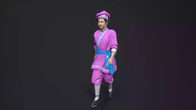man Character Low-poly 3D model